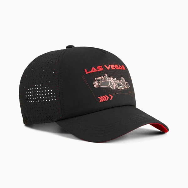 PUMA F1® Vegas - Trucker-hattu: loista kuin Vegasin valot, näytä nopeutesi! Kuuminta F1-tyyliä!